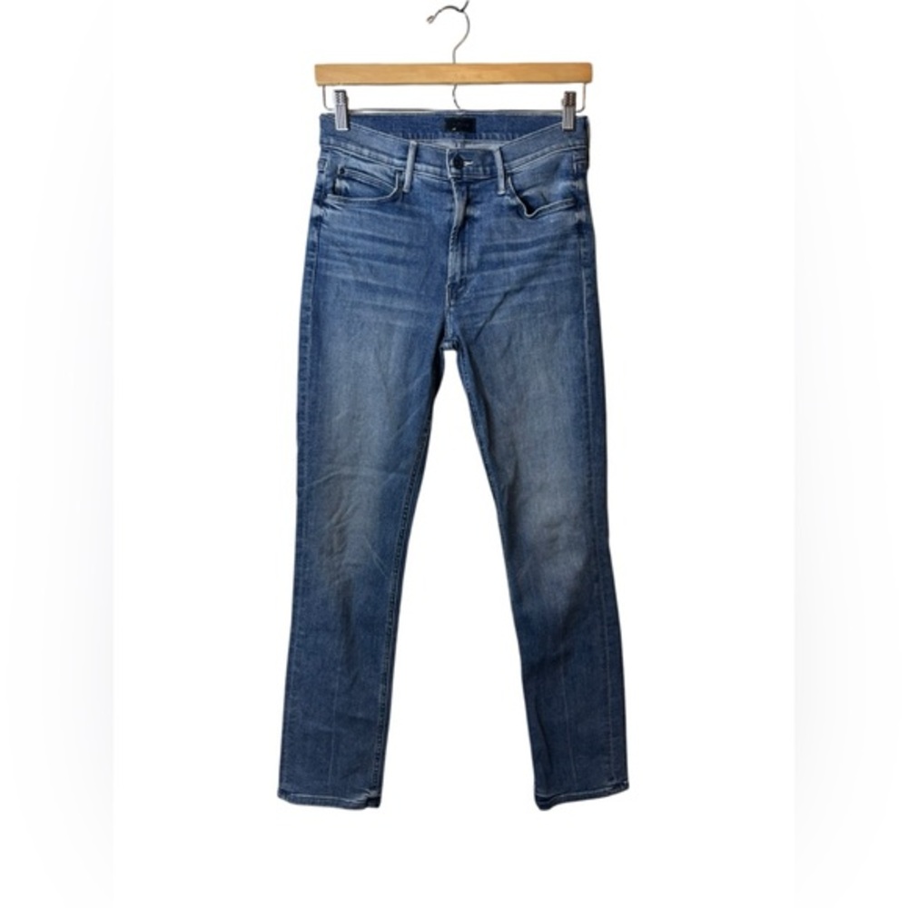 MOTHER Blue Slim Straight Jeans